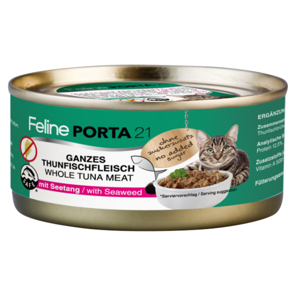 feline-porta-21-alimentacion-humeda-natural-atún-algas-sin-cereales-156gr